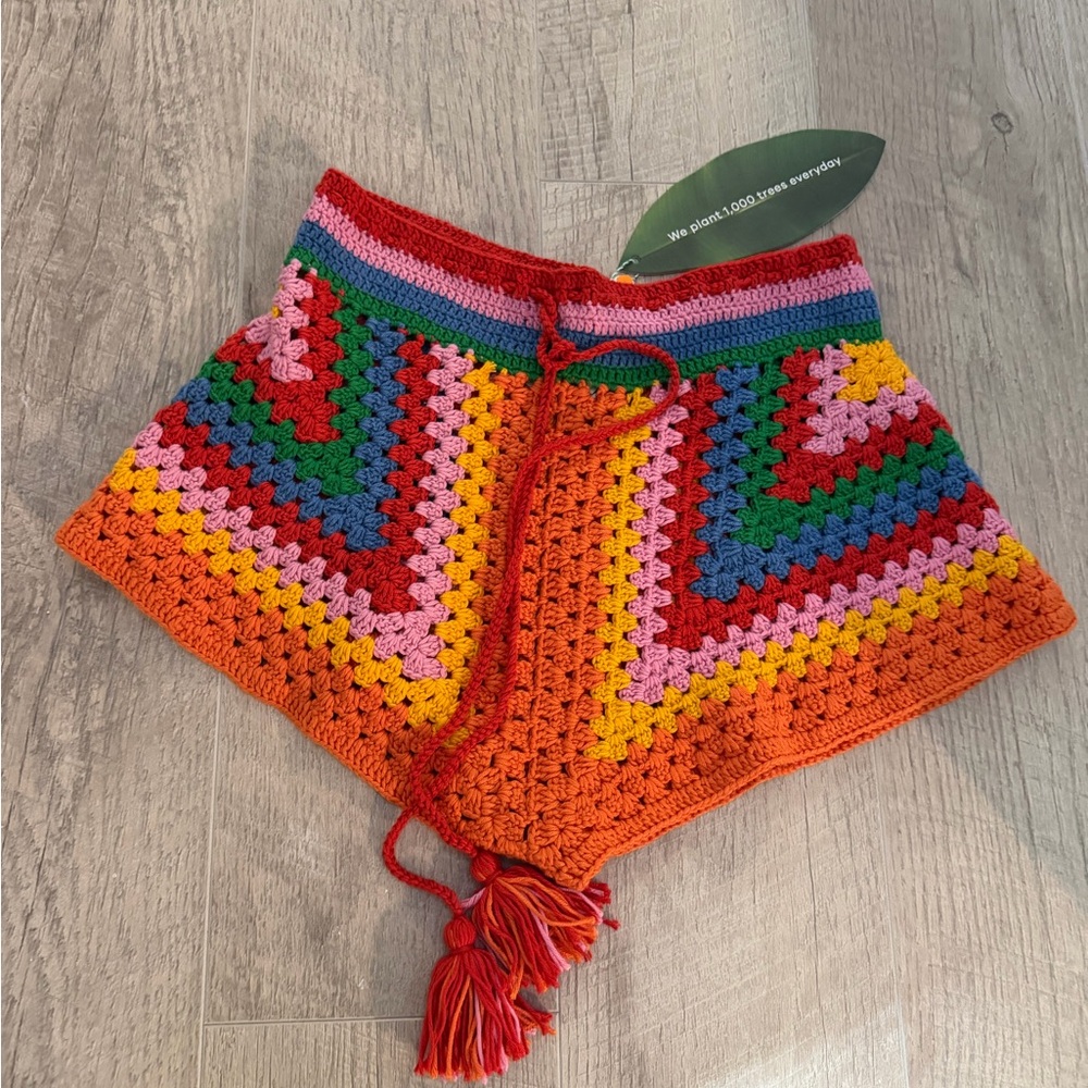 FARM Rio Multicolor Crochet Women Shorts